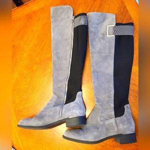 Calvin Klein Gray Knee High Boots, Size 9.5, Great Condition, Smoke Free Home.